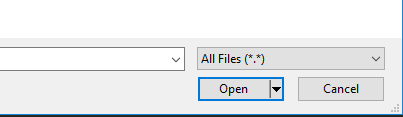 File Type Dropdown